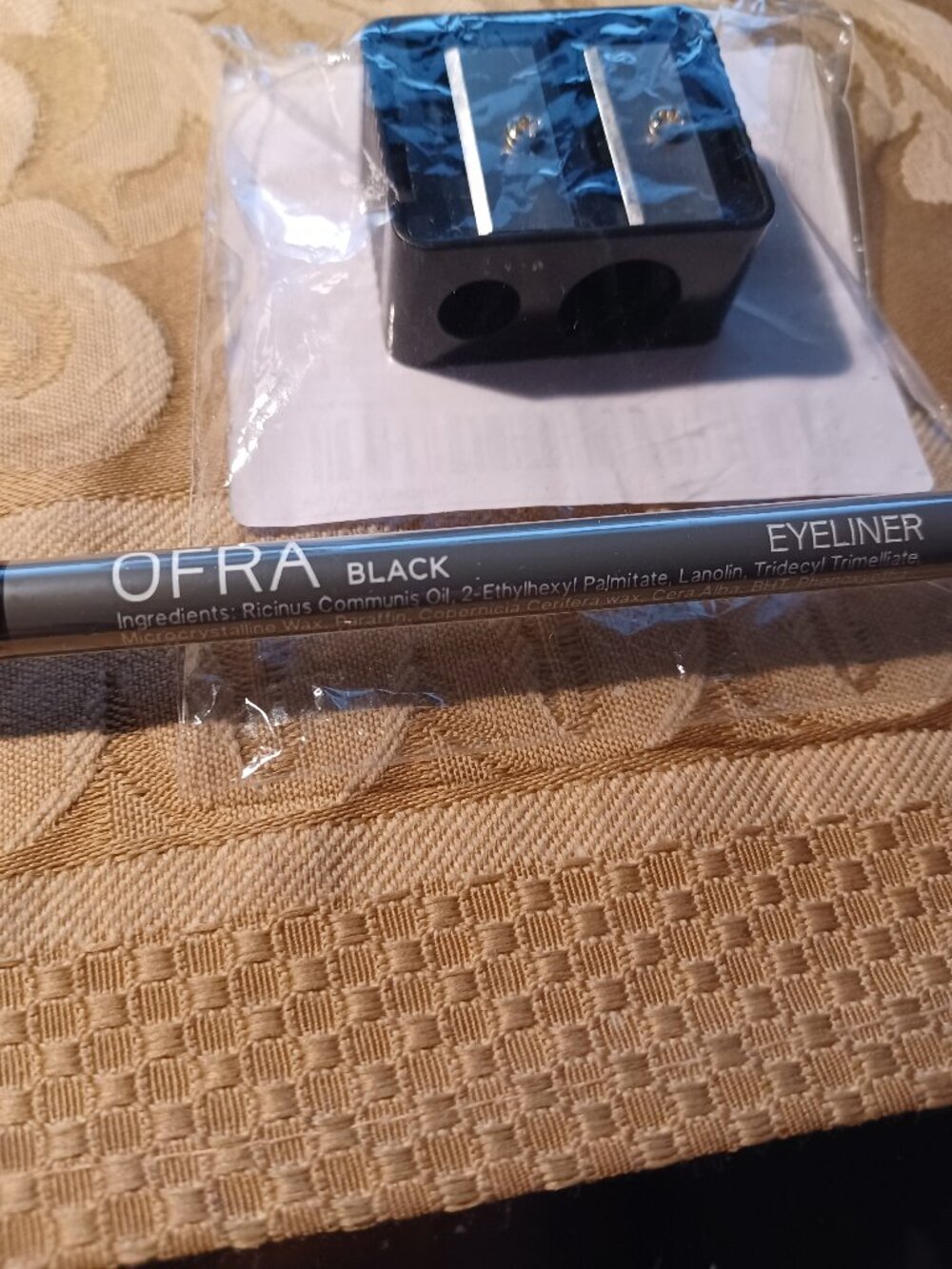 Brand New OFRA Black Eyeliner Pencil & 2 - Hole Sharpener